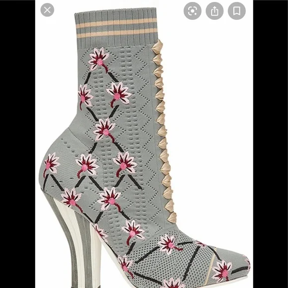 🌸NWT FENDI Open Knit Sock Boots size Eur 36